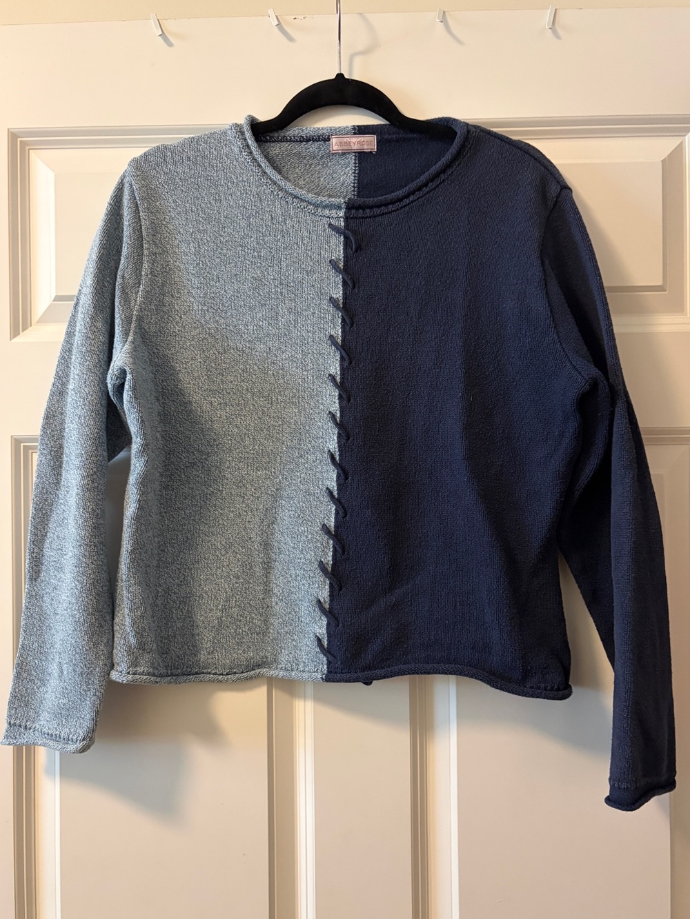 Abby Rose Two-Tone Knit Sweater